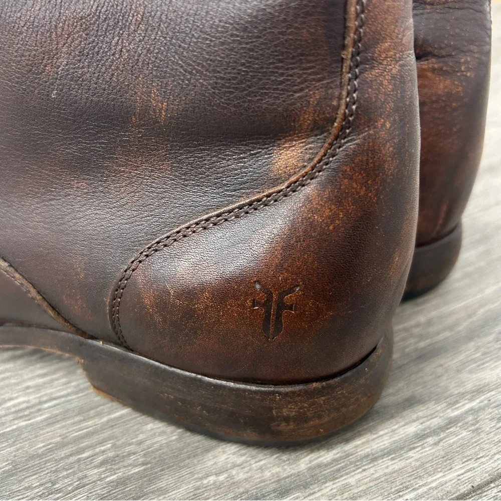 Frye Brown Leather Chukka Ankle Boots Size 9